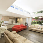 interior of the new spacious and light extension